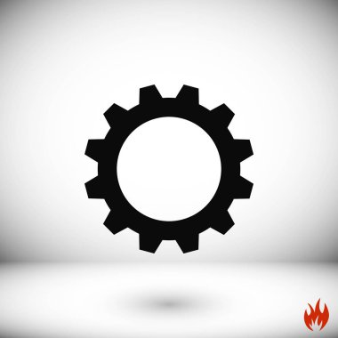 dişli simge vektör