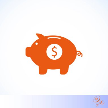 domuzcuk banka vektör simgesi