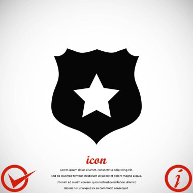 Kalkan işareti vektör simgesi