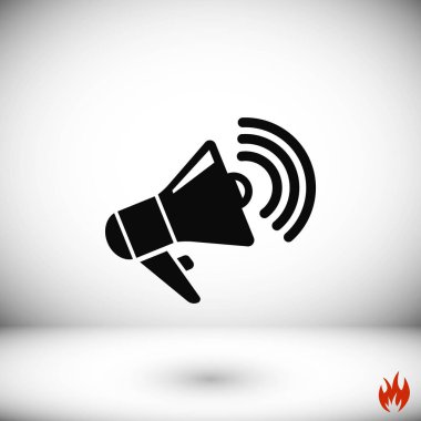 Hoparlör simgesi vektör