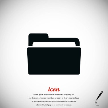 klasör simge vektör