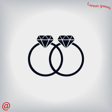 Yüzük vektör simgesi