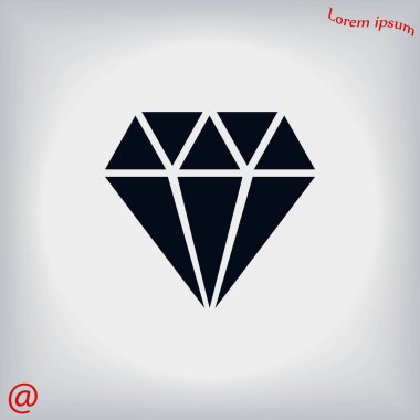 Elmas vektör simgesi