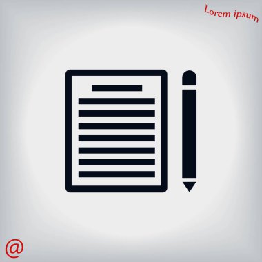 Kağıt simge vektör