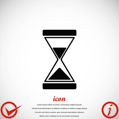 kum saati simgesi vektör