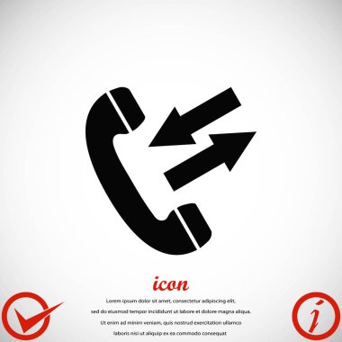 siyah bir telefon simgesi