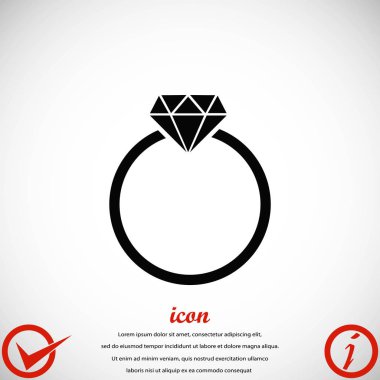 Yüzük simge vektör