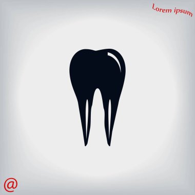 Diş simge vektör