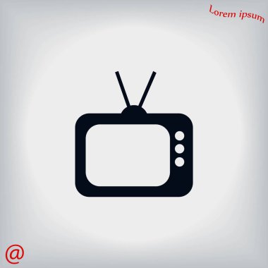 TV simge vektör