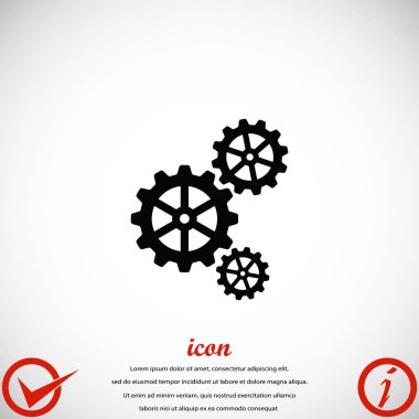 dişli simge vektör