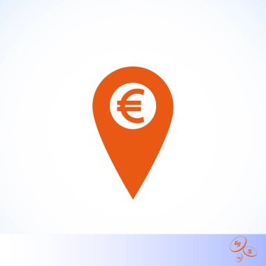 İşaret konum simgesini Euro simgesi