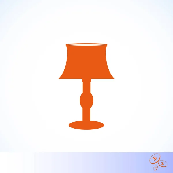 Tabelpictogram lamp — Stockvector