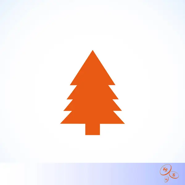 Icône arbre de Noël — Image vectorielle