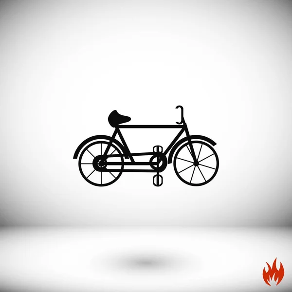 Bicicleta vector icono — Vector de stock