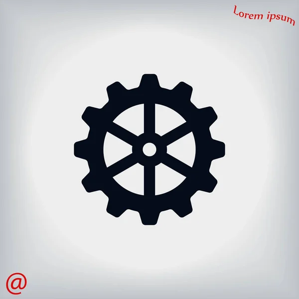 Gear icon vector — Stock Vector