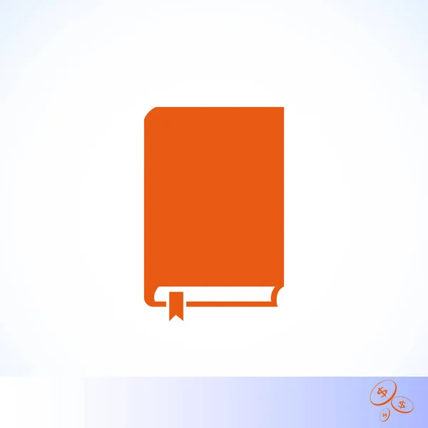 Libro icono vector — Vector de stock