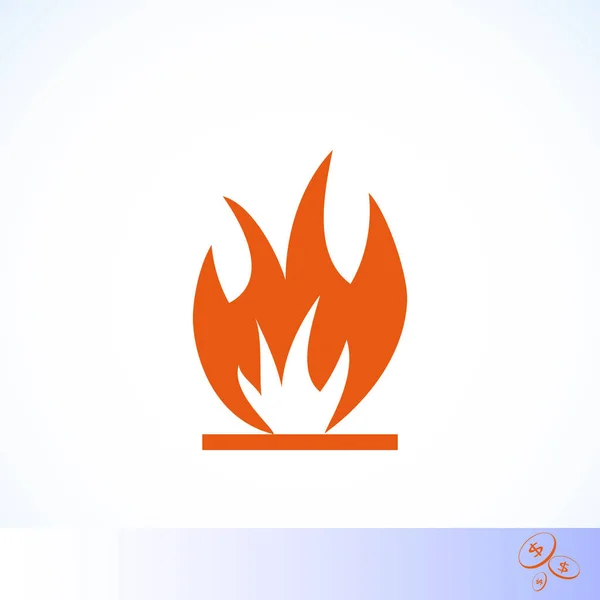 Fire icon vector — Stock Vector