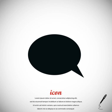 iletişimin bir düz simgesi