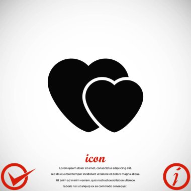 Kalp Vektörü Simgesi