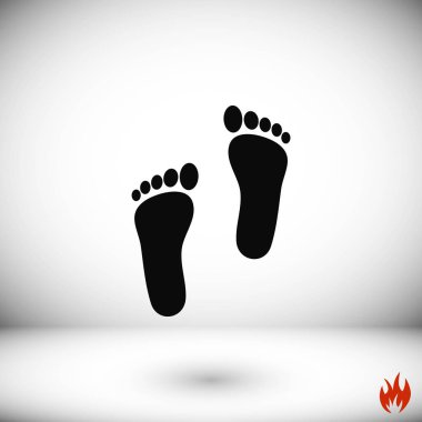 Ayak vektör simgesi