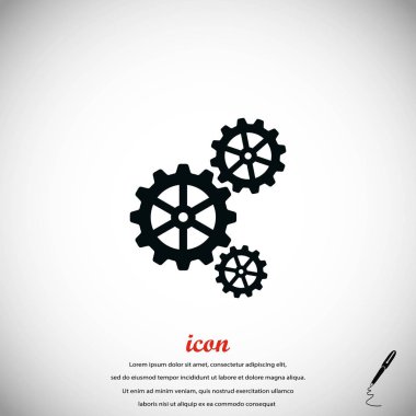 dişli simge vektör