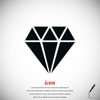 Elmas vektör simgesi