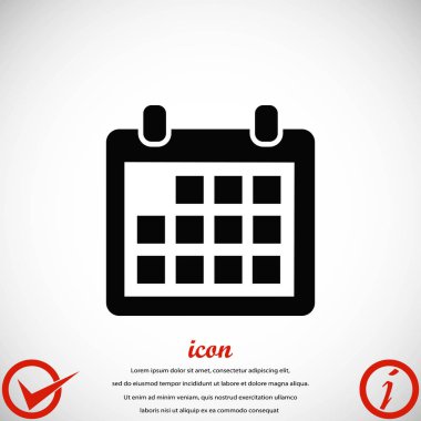 takvim simge vektör