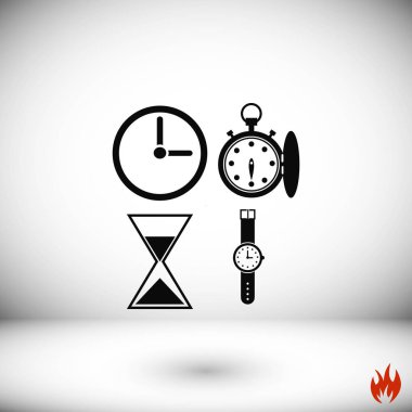 Saatler simgeler vektör