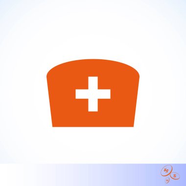 Düz hemşire simgesi