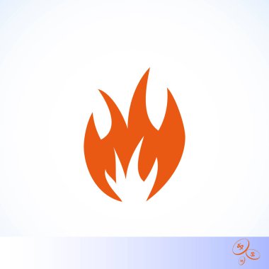 Yangın simge vektör