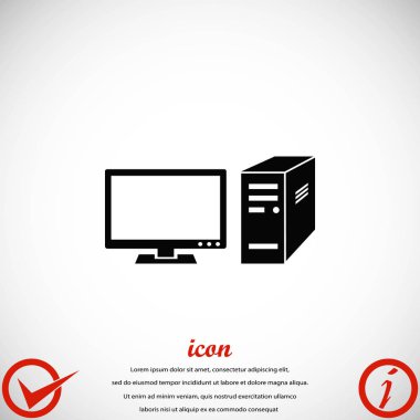 bilgisayar vektör simgesi