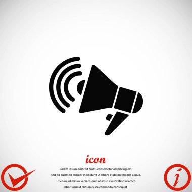 Hoparlör simgesi vektör