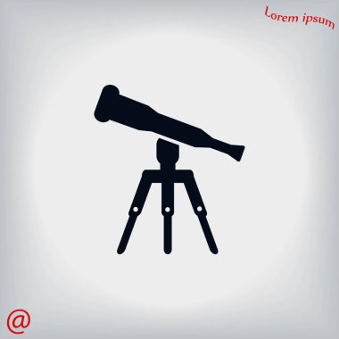 Teleskop simge vektör