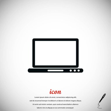 Monitör simge vektör