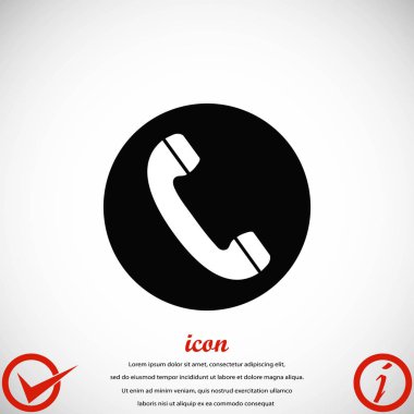 telefon alıcısı vektör simgesi