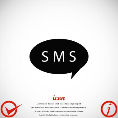 SMS vektör simgesi
