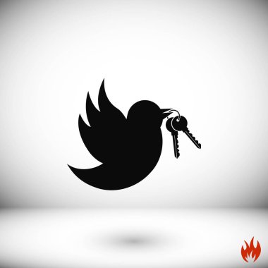  Tuşları simgesi olan kuş