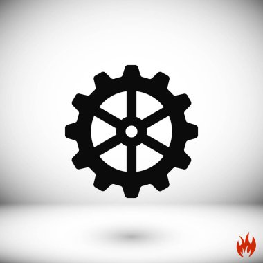 dişli simge vektör