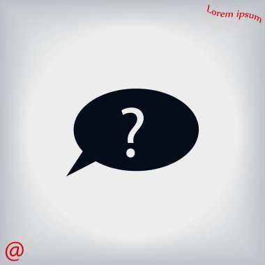 Soru işareti simgesi