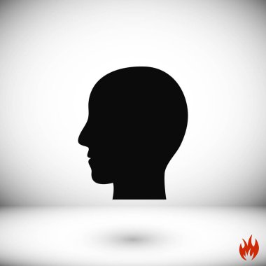 Kafa vektör simgesi