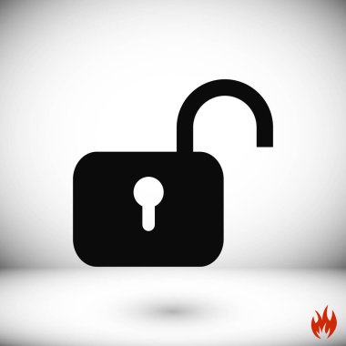 asma kilit simgesi vektör