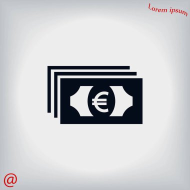 Euro vektör simgesi