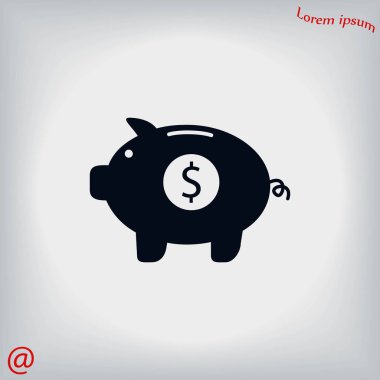 domuzcuk banka vektör simgesi