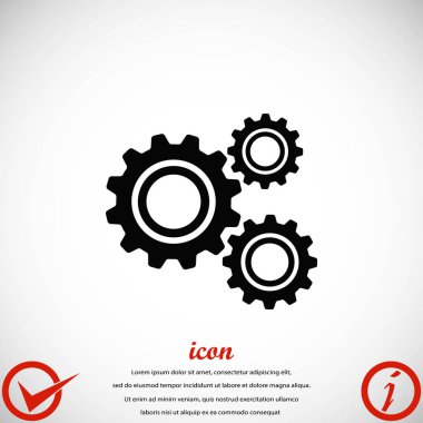 dişli simge vektör