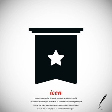 Yıldız simgesi vektör