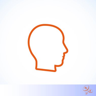 Kafa vektör simgesi