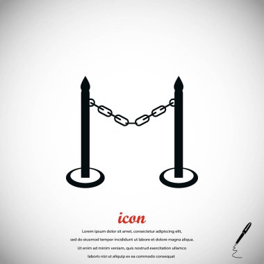 barikat simge vektör