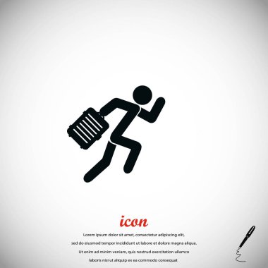 İnsanlar çanta simgesi