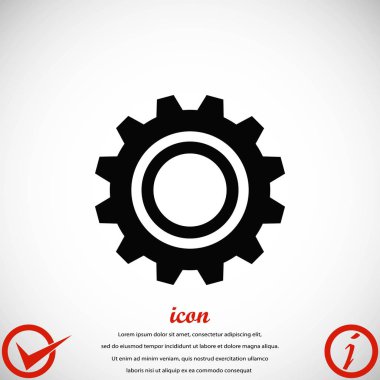 dişli vektör simgesi