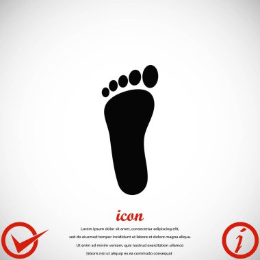 Ayak vektör simgesi